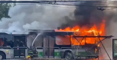 Avioneta cayó sobre un colectivo en Brasil