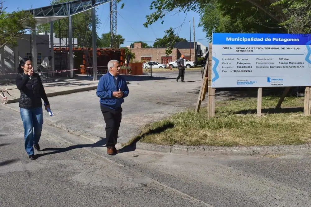 Marino visitó la obra de revalorización de la Terminal (1)