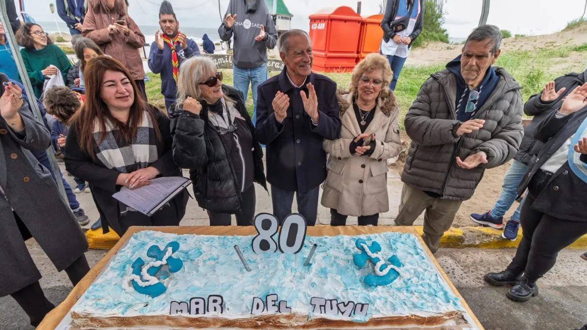 Mar del Tuyú celebró 80 años de historia junto a su comunidad