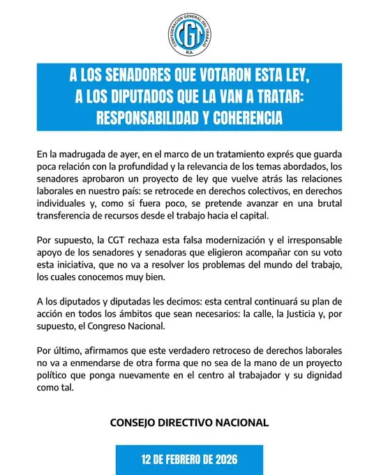 CGT Comunicado Reforma Laboral