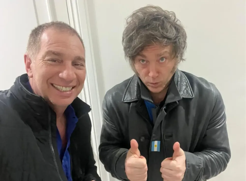 Diego Santilli y Javier Milei
