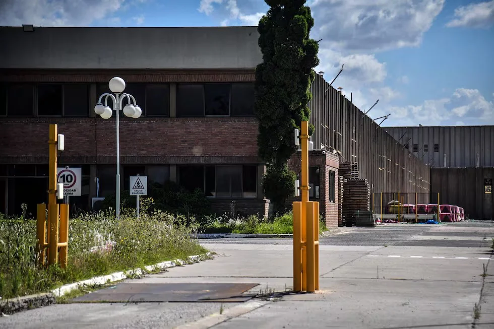 La planta de ILVA en Pilar, cerrada desde 2025.