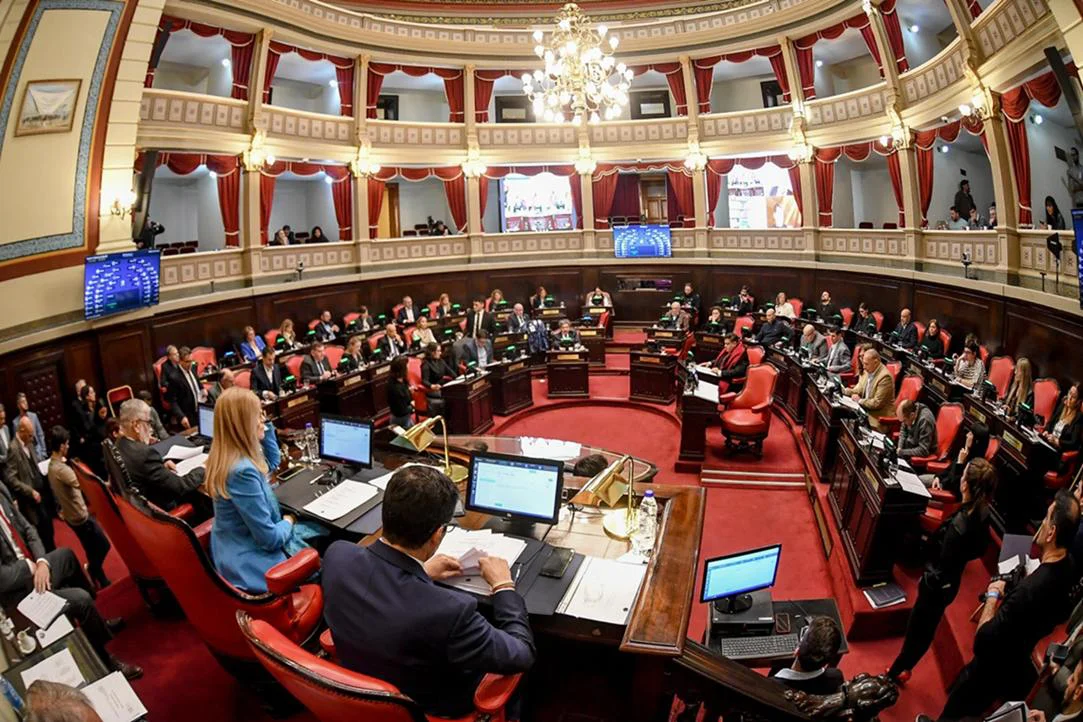 Sesión ordinaria del Senado bonaerense.