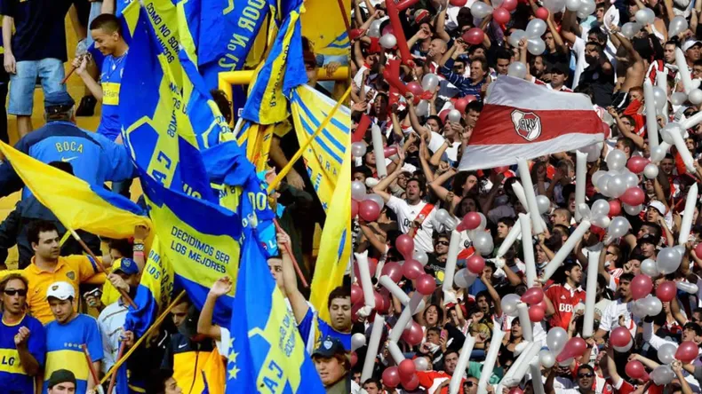 Hinchas de Boca y de River