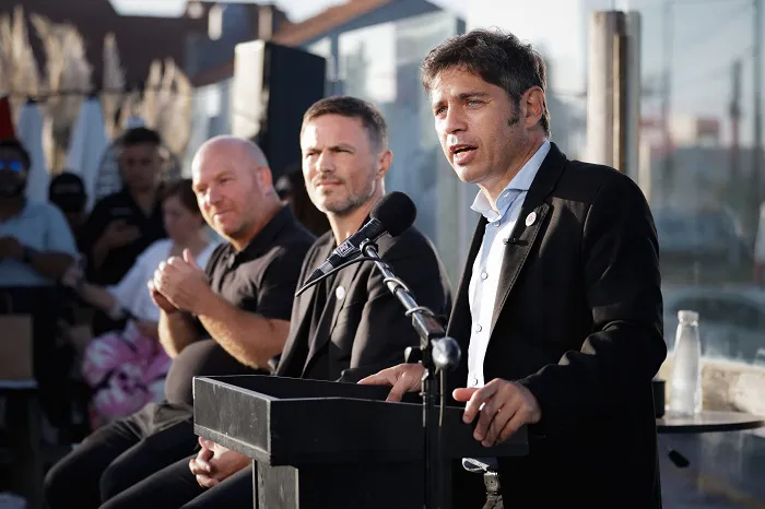 Axel Kicillof en Mar Chiqita