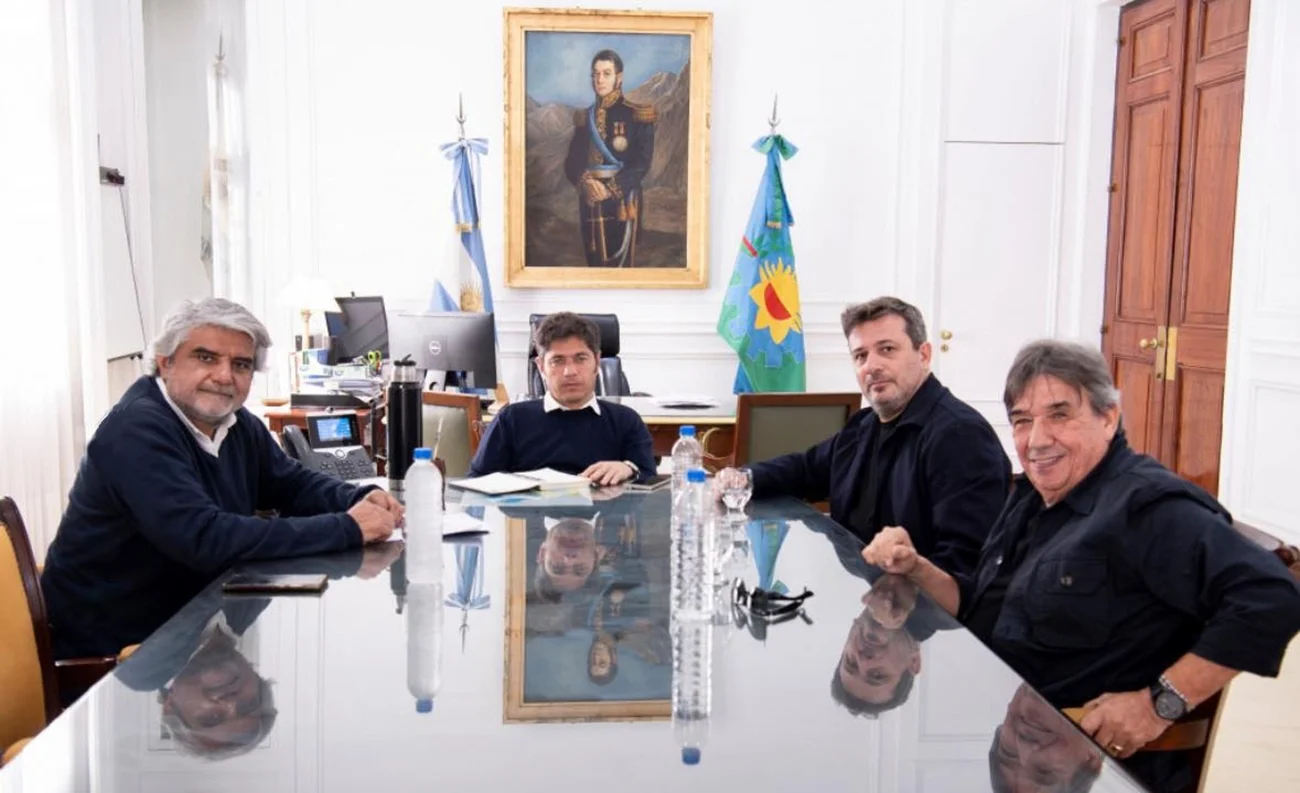 Kicillof y Correa recibieron a Doval y García de FESIMUBO en septiembre de 2025.