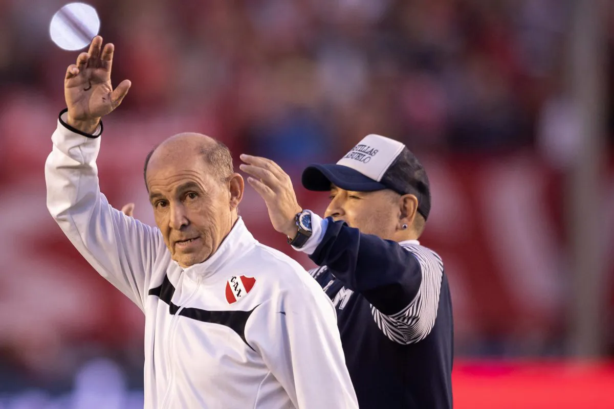 Ricardo Bochini y Diego Armando Maradona