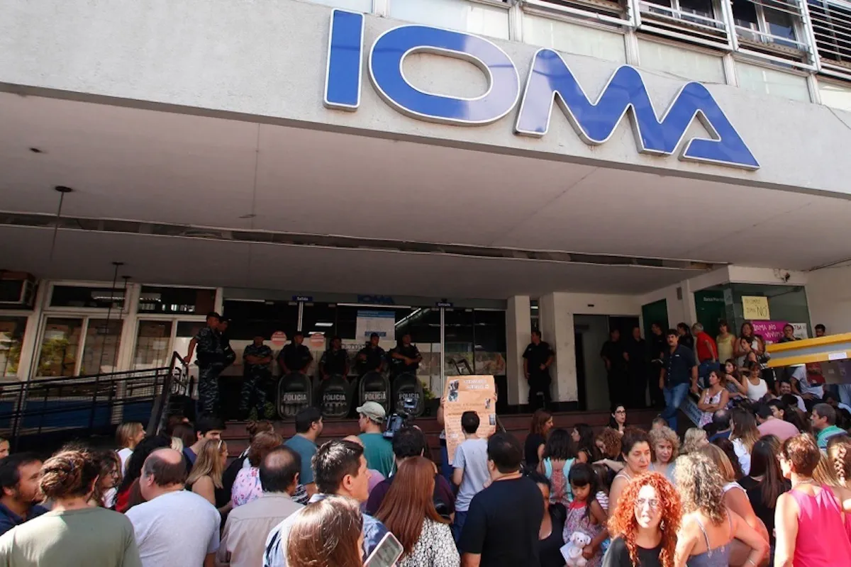 Protesta en IOMA