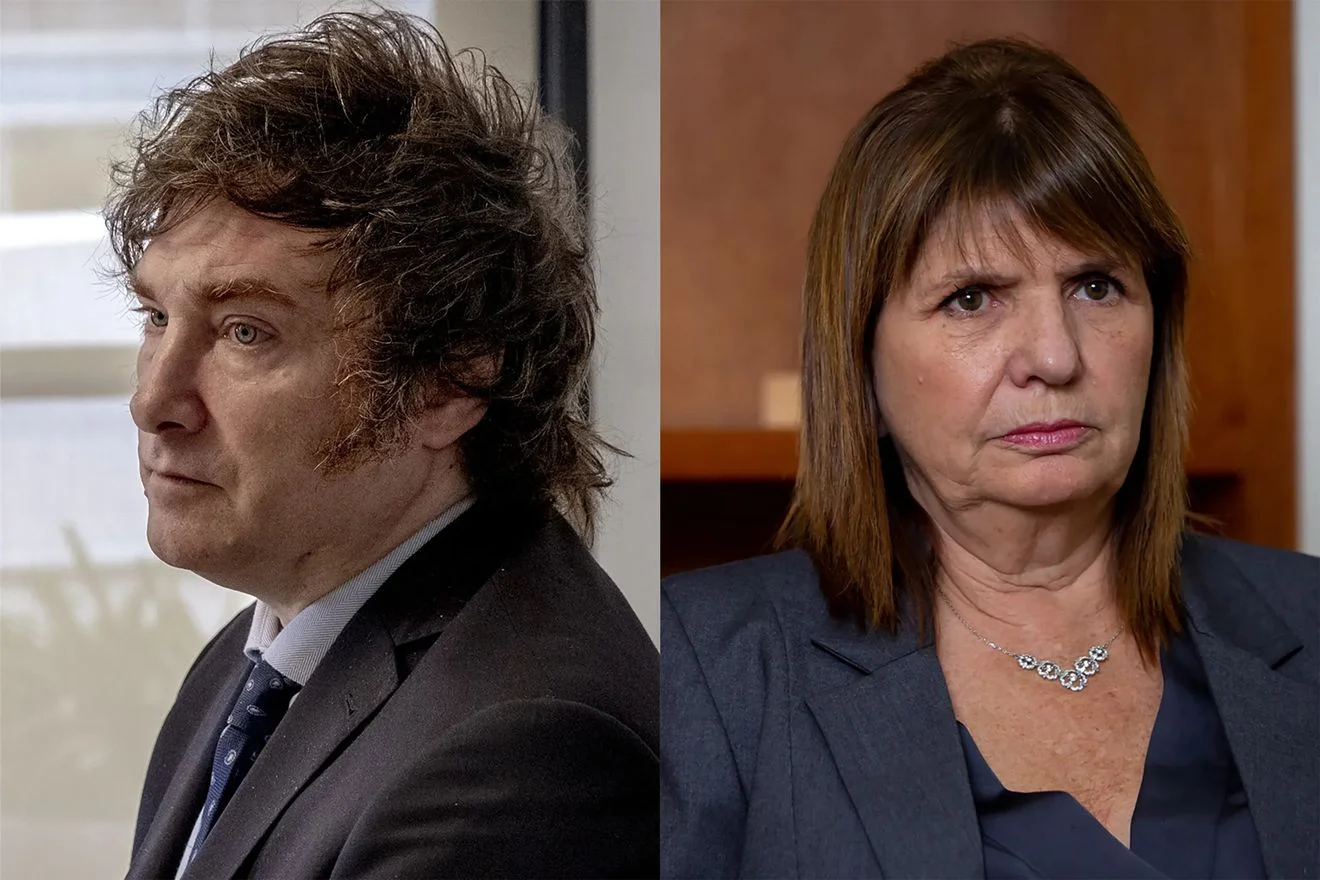 Javier Milei y Patricia Bullrich.