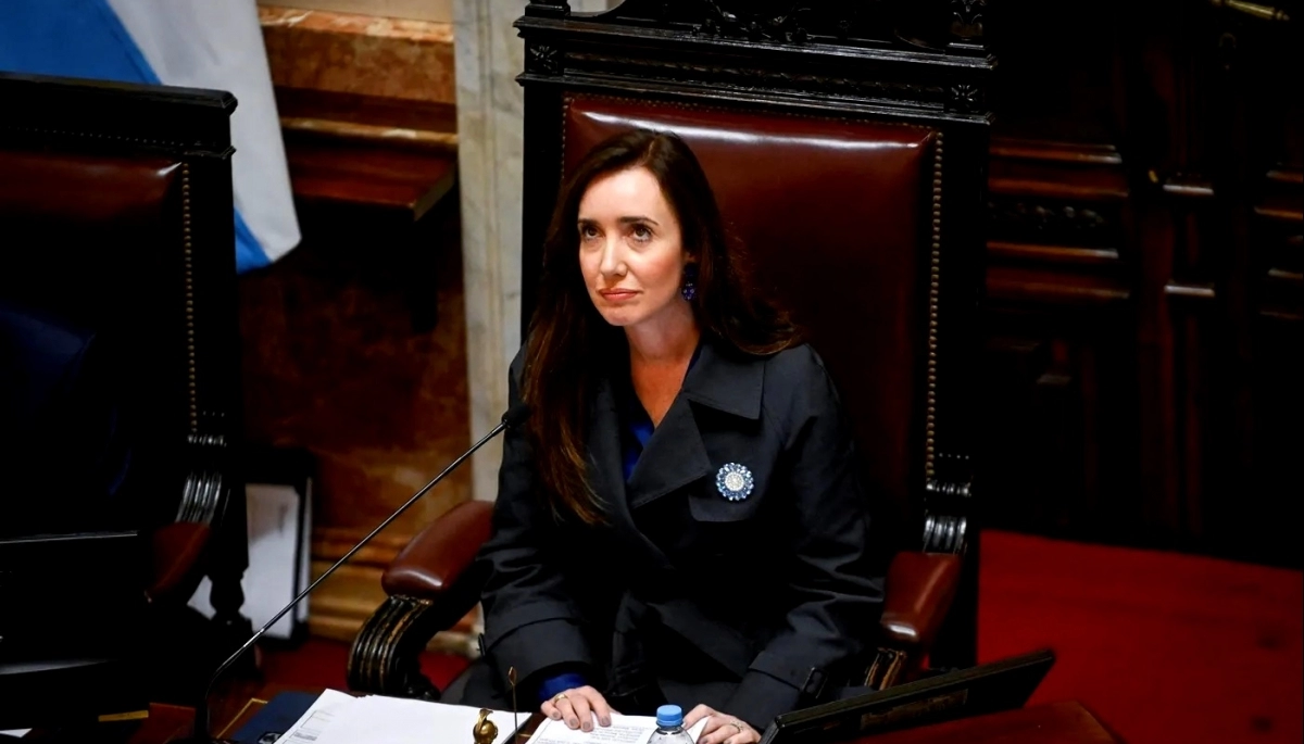 Victoria Villarruel en el Senado.