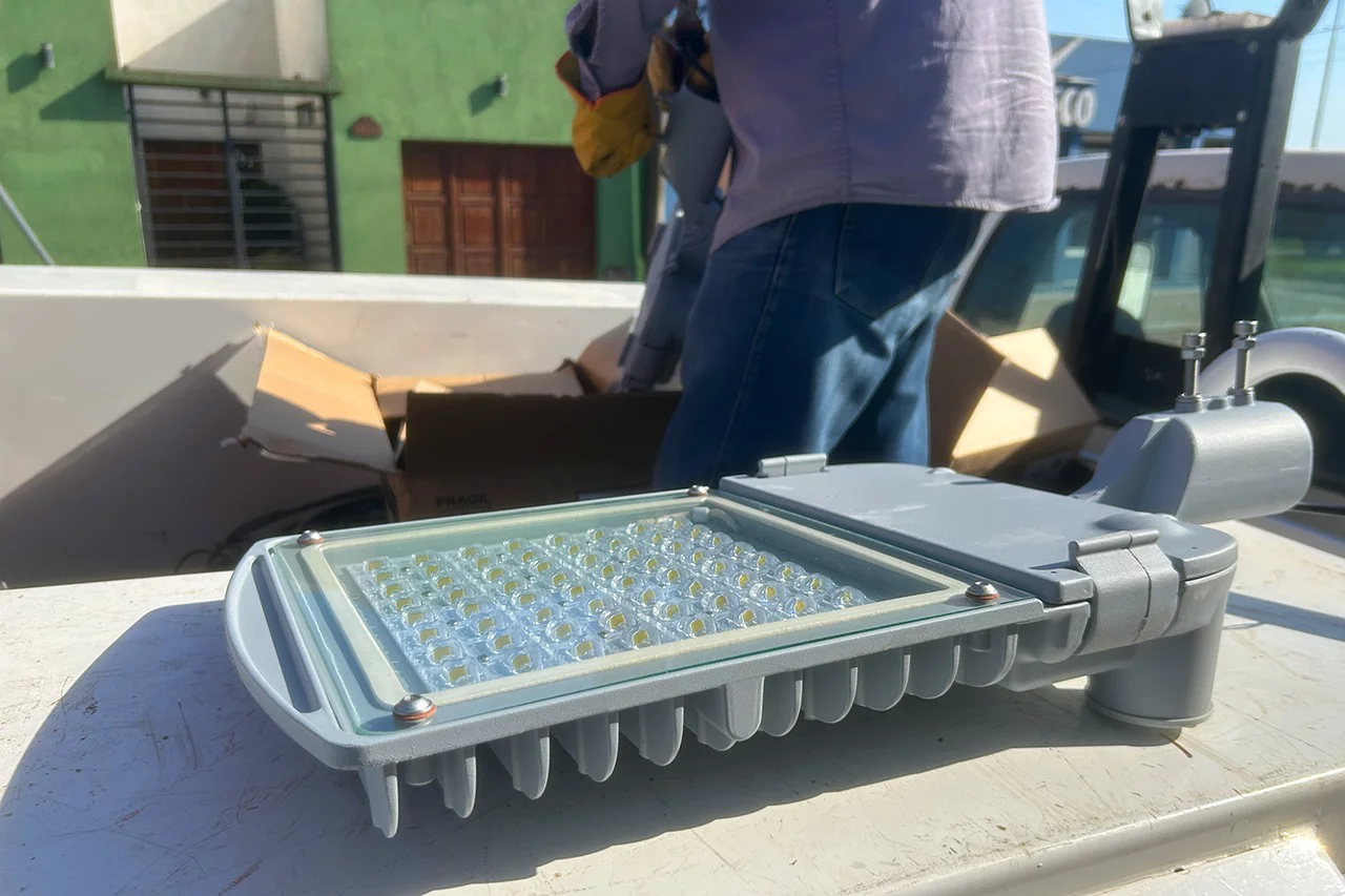 Necochea obras de iluminación