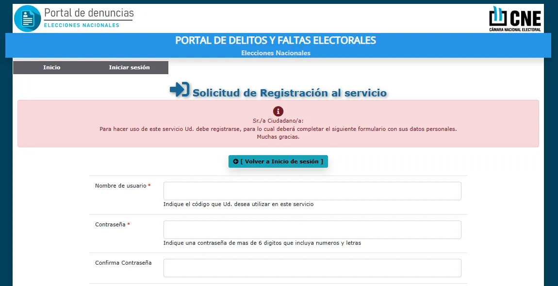 Web para denunciar fraude electoral Web para denunciar fraude electoral