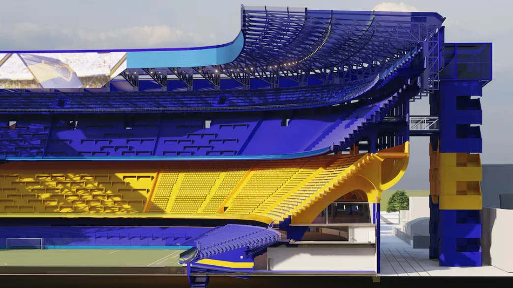 Así quedaría la nueva Bombonera 4