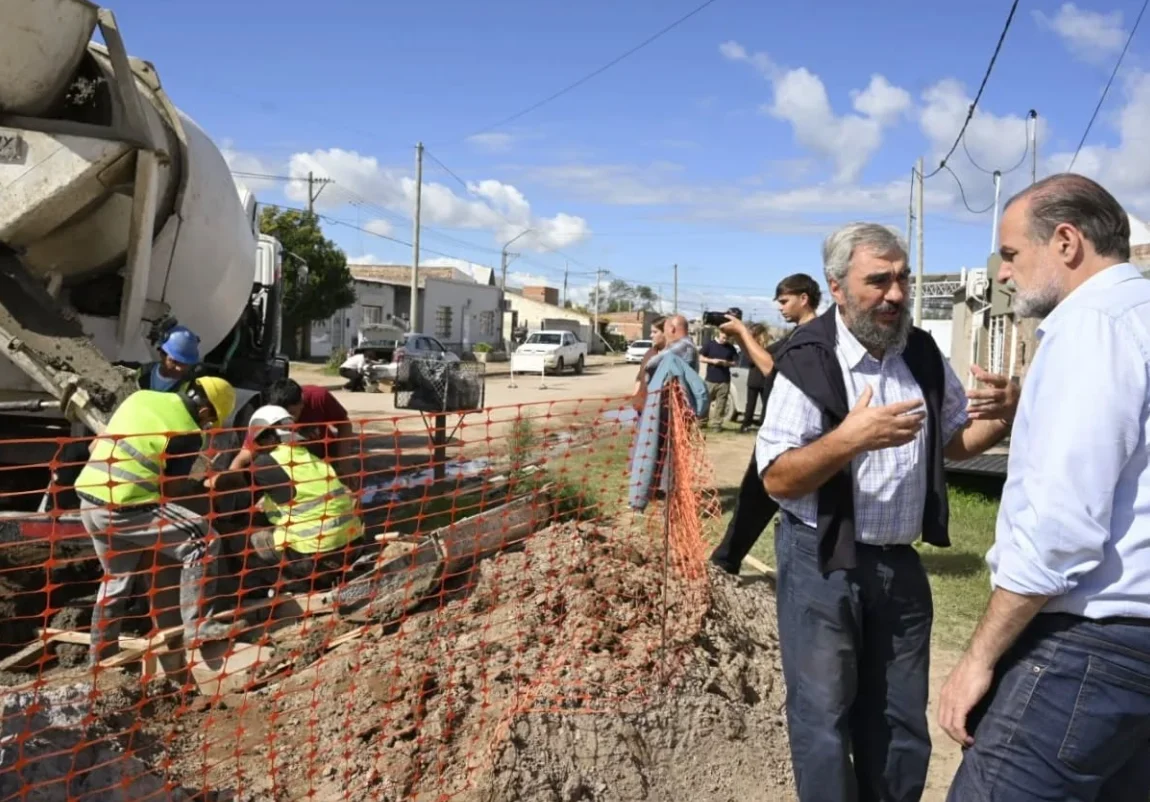 Susbielles supervisó obras en Bahía.