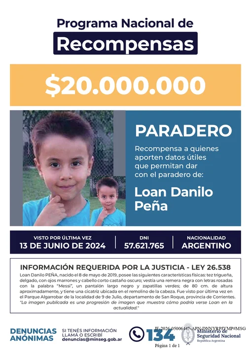 Recompensa Loan Peña