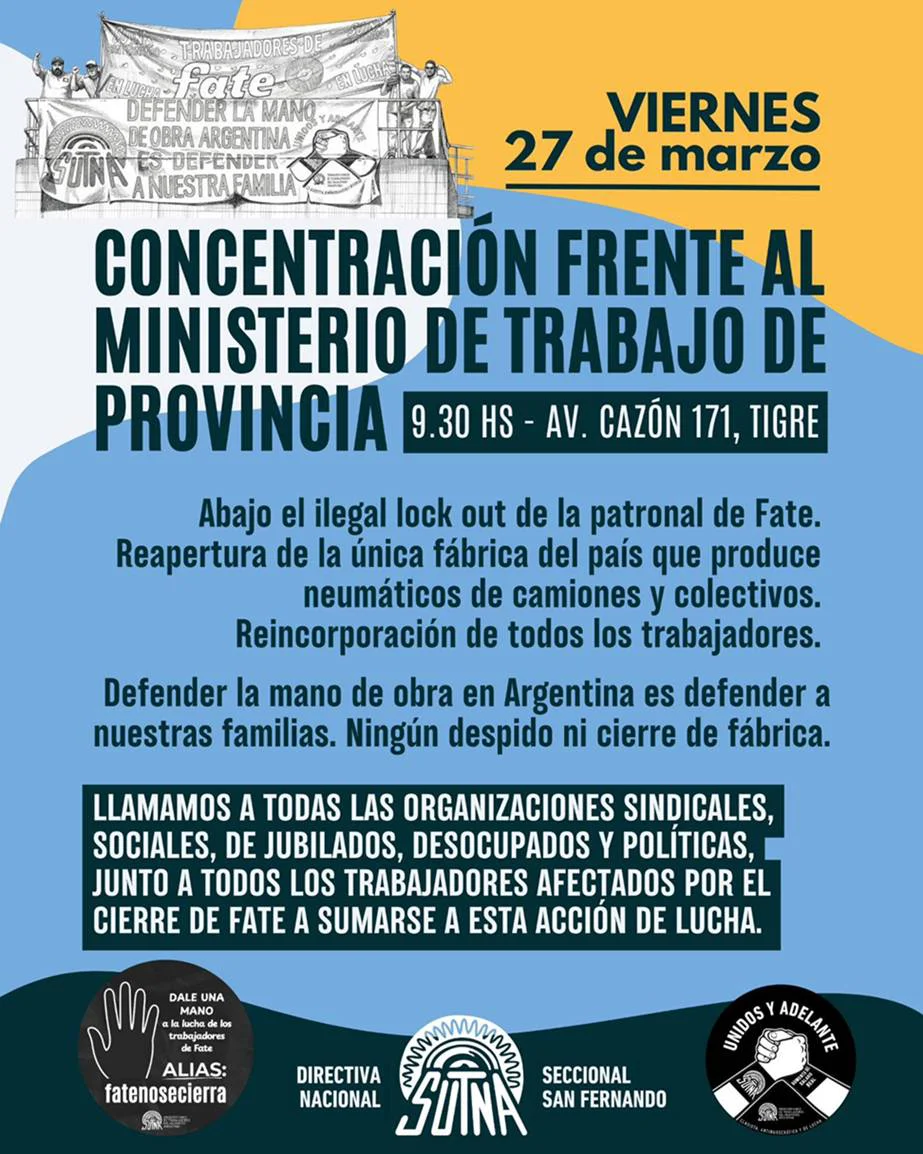 Convocatoria del SUTNA