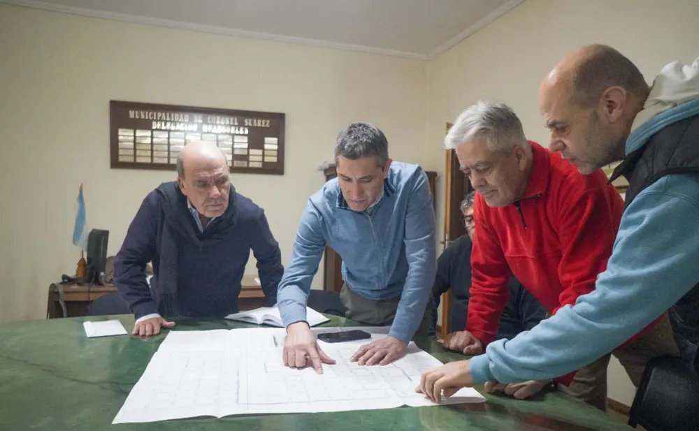 Moccero recorrió Huanguelén con obras, proyectos y un fuerte compromiso con las instituciones