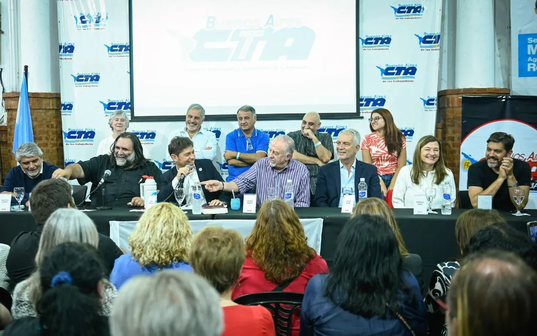 Las CTA preparan acto masivo con cierre de Kicillof