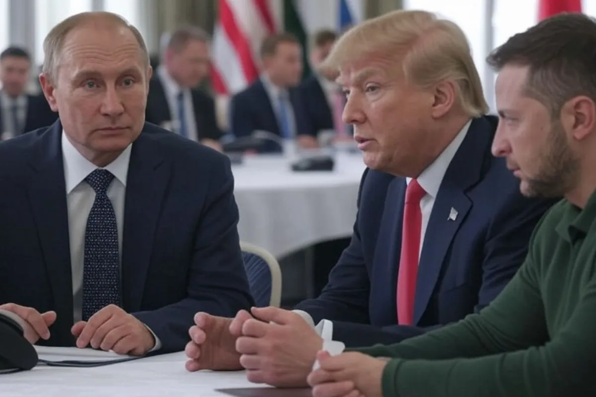Trump, Putin y Zelensky
