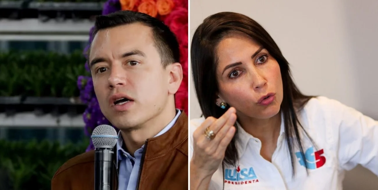 Daniel Noboa y Luisa González