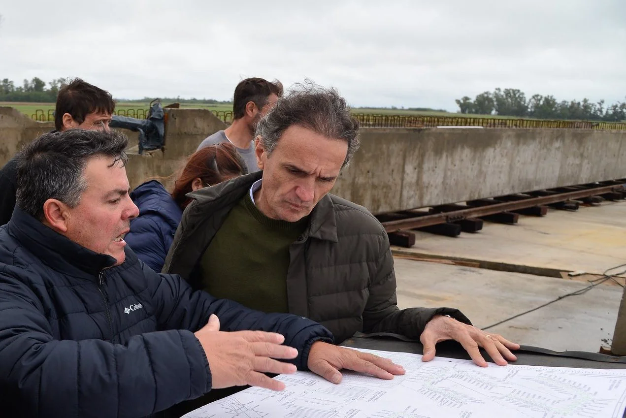 katopodis recorrió obras en el Salado.